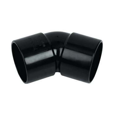 F/P Abs Solvent 135* Bend 50mm -  Black