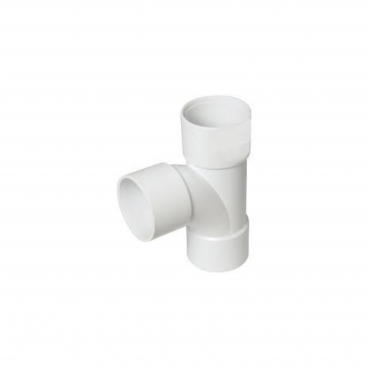 F/P Abs Solvent Swept Tee 50mm - White