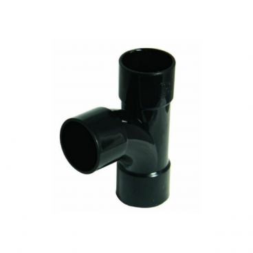 F/P Abs Solvent Swept Tee 50mm Black 