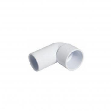 F/P Abs Solvent 90* Conv Bend 40mm - White