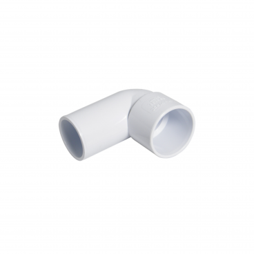 F/P Abs Solvent 90* Conv Bend 50mm - White