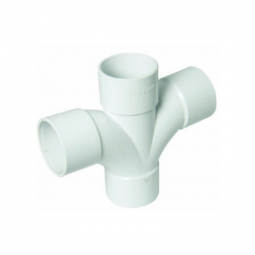 F/P Abs Solvent Cross Tee 92.5Deg 40mm - White